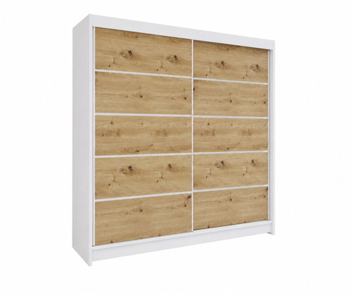 Falco Taisa IV 180cm White/Artisan Oak - Wardrobe - Main image
