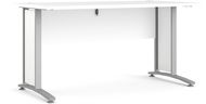 FALCO Psací stůl Office 80400/71, bílý / stříbrný - Psací stůl