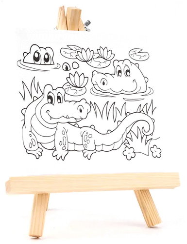 FANDY Canvas with pattern and easel 176054 - Art Canvas - Main image