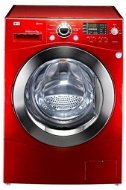LG F1480FD9, red, steam - Front-Load Washing Machine