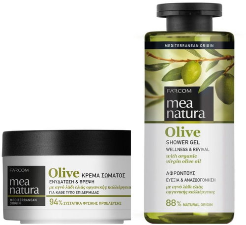 Mea Natura Olivový sprchový gel 300 ml + tělový krém 250 ml - Cosmetic Set - Main image