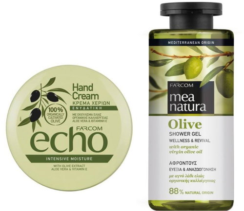 Mea Natura Olivový sprchový gel 300 ml + krém na ruce intenzivní hydratace 200 ml - Cosmetic Set - Main image