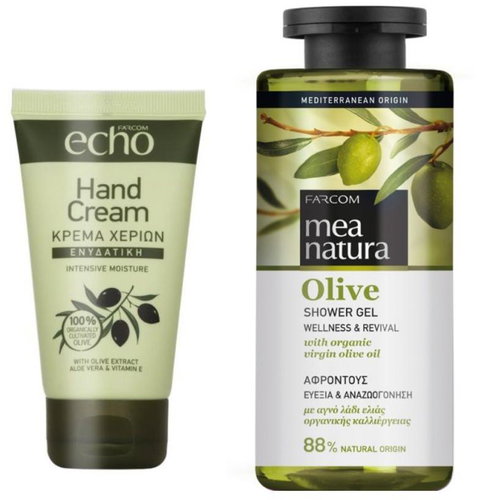 Mea Natura Olivový sprchový gel 300 ml + krém na ruce intenzivní hydratace 75 ml - Cosmetic Set - Main image