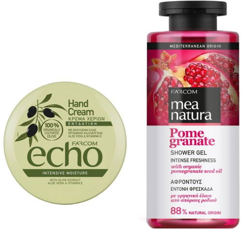 Mea Natura Sprchový gel granátové jablko 300 ml + krém na ruce intenzivní hydratace 200 ml - Cosmetic Set - Main image