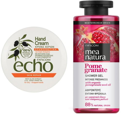 Mea Natura Sprchový gel granátové jablko 300 ml + krém na ruce regenerace 200 ml - Cosmetic Set - Main image
