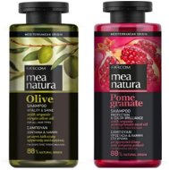 Farcom Mea Natura Šampón Gr. Jablko, ochrana farby, 300 ml + Olivový Šampón Vitalita a Lesk 300 ml - Sada vlasovej kozmetiky
