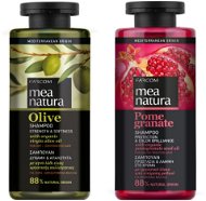 Farcom Mea Natura Šampón Gr. Jablko, ochrana farby, 300 ml + Olivový šampón Sila a Jemnosť 300 ml - Sada vlasovej kozmetiky
