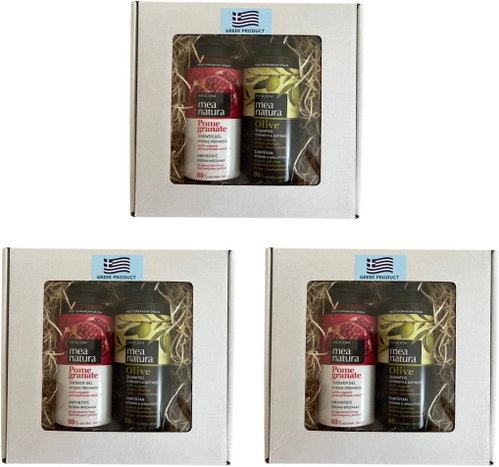 Farcom Olive shampoo strength and softness 300 ml + Shower gel gr. apple 300 ml, 3 pcs - Cosmetic Gift Set - Main image