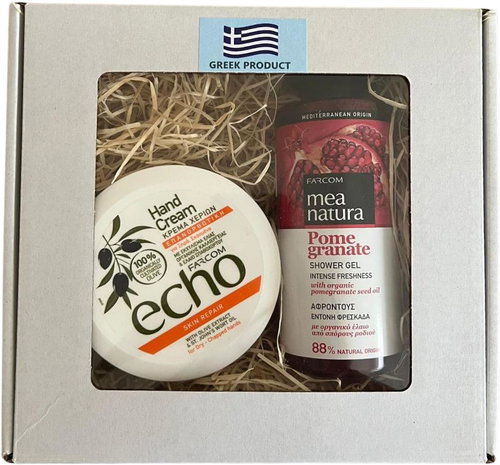 Farcom Echo Olive Hand Cream Regeneration 200 ml + Shower Gel 300 ml - Cosmetic Gift Set - Main image
