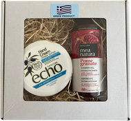 Farcom Echo Olivový krém na ruce Antibakteriální 200 ml + Sprchový gel gr. jablko 300 ml - Cosmetic Gift Set