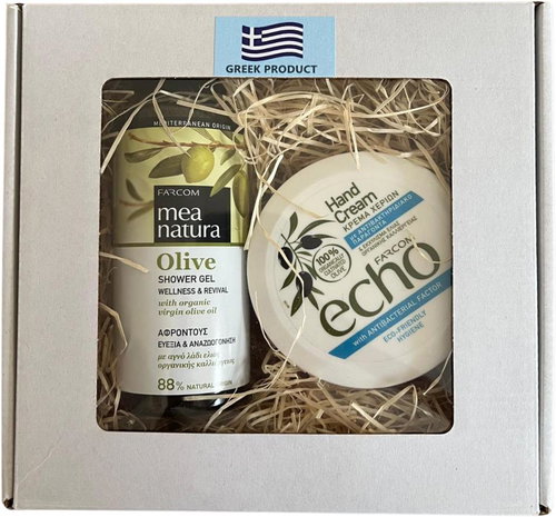 Farcom Echo krém na ruce antibakteriální 200 ml + Sprchový gel 300 ml - Cosmetic Gift Set - Main image