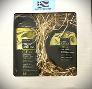 Farcom Olive, Shampoo vitality and shine 300 ml + Hair mask 250 ml - Haircare Set