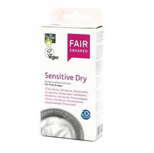 Fair Squared Condom Sensitive Dry, 10 pcs - Condoms - Main image