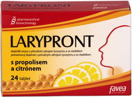 Favea Larypront propolisem a citroném 24 tablet - Bylinné pastilky