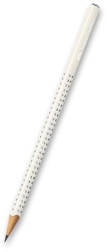 Faber-Castell Sparkle B Triangular, White - Pencil - Main image