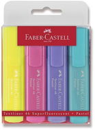 Faber-Castell Textliner 1546 pastellfarben - Set mit 4 Farben - Textmarker