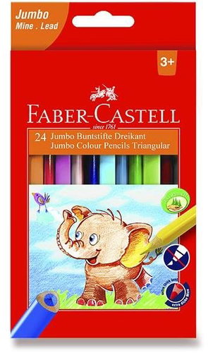 Faber-Castell Extra JUMBO - 24 Farben - Buntstifte - Hauptbild