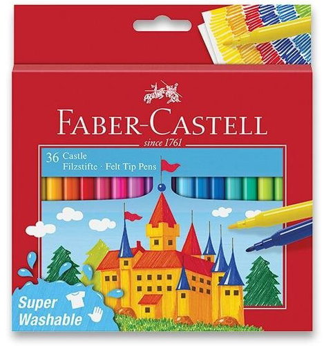 Faber-Castell Castle rund - 36 Farben - Filzstifte - Hauptbild