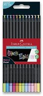 FABER-CASTELL Black Edition Neon/Pastell, 12 Farben - Buntstifte