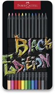 FABER-CASTELL Black Edition, fémdobozban, 12 szín - Színes ceruza