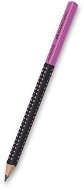 FABER-CASTELL Grip Jumbo TwoTone HB - dreieckiger Graphitstift - rosa - Bleistift