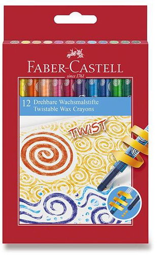 Faber-Castell Twist, műanyag testben, 12 szín - Zsírkréta - Fő fotó
