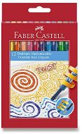 Wachsstifte FABER-CASTELL Twist im Kunststoffgehäuse, 12 Farben - Voskovky
