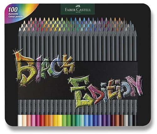 FABER-CASTELL Black Edition im Bogen, 100 Farben - Buntstifte - Hauptbild