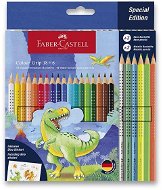 FABER-CASTELL Grip Dinosaurus, 24 Farben - Buntstifte