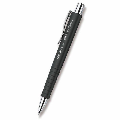 FABER-CASTELL Poly Ball M, schwarz - Kugelschreiber - Hauptbild