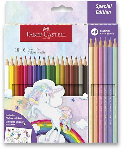 FABER-CASTELL Unicorn, 24 Farben - Buntstifte - Hauptbild