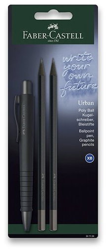 FABER-CASTELL PolyBall XB Urban All Black - Schreibutensilien-Set - Hauptbild
