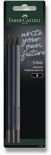 FABER-CASTELL Urban B, triangular - pack of 3 - Pencil - Main image