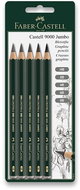 FABER-CASTELL Castell 9000 Jumbo, hexagonal - set of 5 hardnesses - Pencil