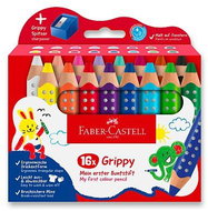 FABER-CASTELL Grippy s ořezávátkem, 16 barev - Coloured Pencils