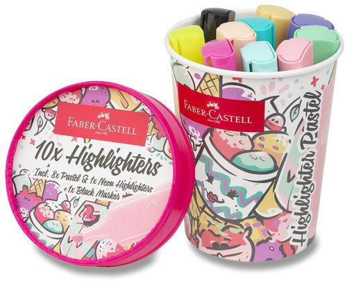 FABER-CASTELL Textliner 46 Ice Cream Pastel, 10 barev - Highlighter - Main image