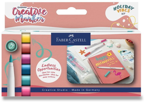 FABER-CASTELL Creative Holiday, 6 Farben - Filzstifte - Hauptbild