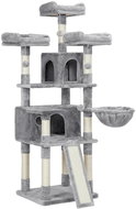 FEANDREA 109752 Wooden tree with plush and sisal 55 × 55 × 172 cm - Cat Scratcher