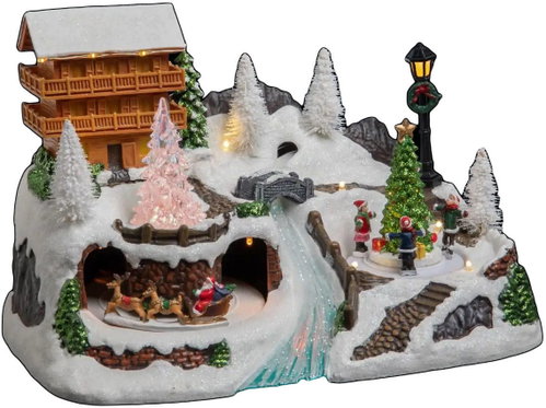 Féric Lights and Christmas Christmas Nativity Cottage with LED lighting - Christmas Decoration - Main image