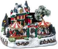 Féric Lights and Christmas Christmas Village, Christmas scene with carousel - Christmas Decoration
