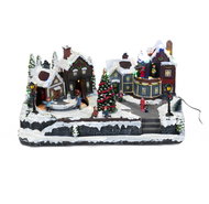 Féric Lights and Christmas Moving Christmas scene with lighting, 45 × 20,5 cm - Christmas Decoration