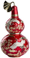 Feng Shui Harmony Luxury wulou gourd with joy cranes and ginkgo for health promotion - Decoration