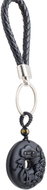 Feng Shui Harmony Key to Success 2025, obsidian snake - Keychain