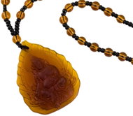 Feng Shui Harmony Necklace with pendant of the golden God of Wealth - Necklace