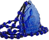 Feng Shui Harmony Necklace made of glass beads with Buddha medicine pendant 2 - Necklace