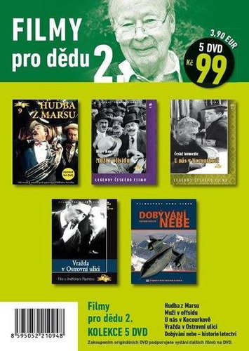 Filmy pro dědu 2. /papírové pošetky/ (5DVD) - DVD - Film na DVD - Main image