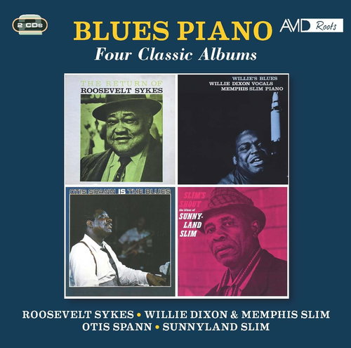 Various: Blues Piano - Four Classic Album (2x CD) -CD - Music CD - Main image