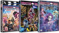 3x DVD Monster High: Kamera, lebka, jedem! Boo York Škola duchů (3DVD) - DVD - Film na DVD