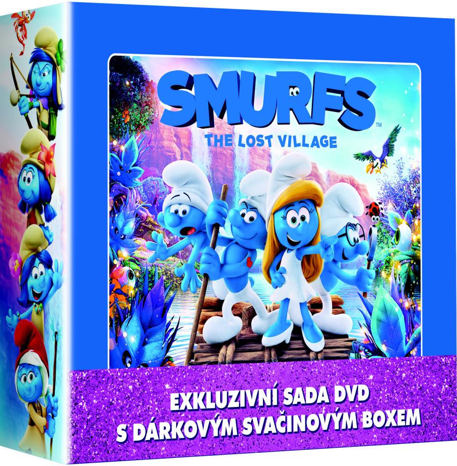 Smurfs 1-3 LUNCH BOX (3DVD + snack box) - DVD - DVD Film