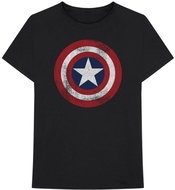 Marvel - Captain America - Distressed Shield - velikost L - Tričko